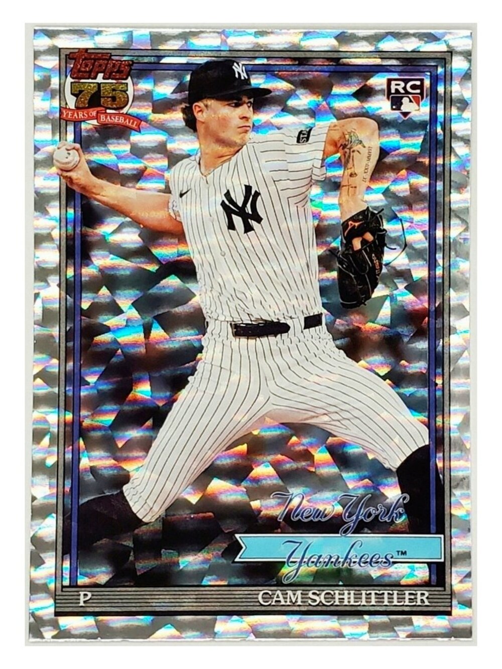 CAM SCHLITTLER ROOKIE CRACKLE FOIL "1991 TOPPS" RETRO 2026 TOPPS #T91-86 YANKEES